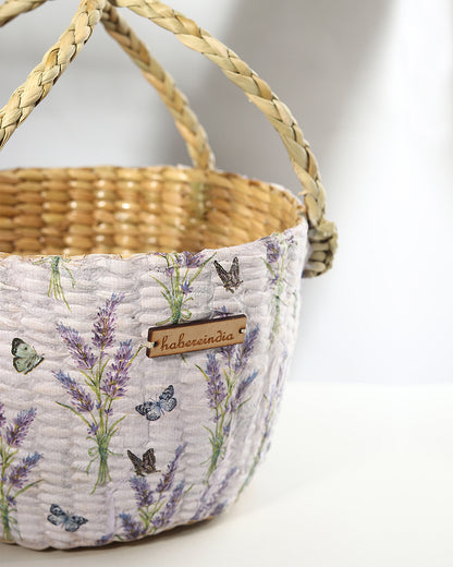 Round Hamper Basket | Seagrass Fruit Basket