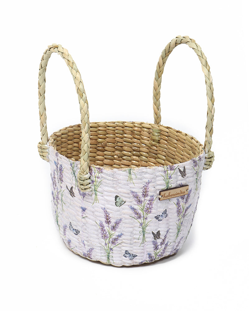 Round Hamper Basket | Seagrass Fruit Basket