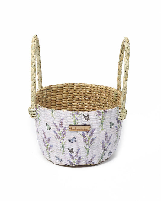 Round Hamper Basket | Seagrass Fruit Basket