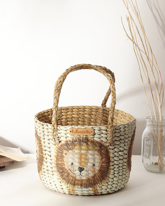 Round Hamper Basket | Seagrass Fruit Basket