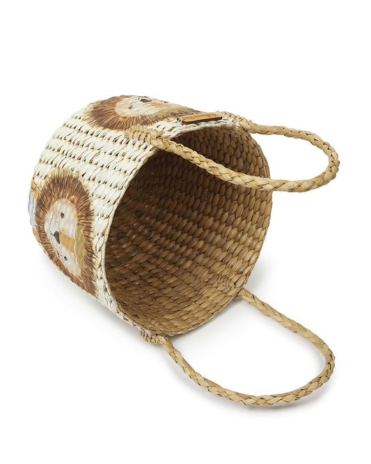 Round Hamper Basket | Seagrass Fruit Basket