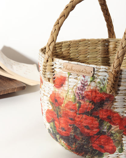 Seagrass Fruit Basket | Round Hamper Basket