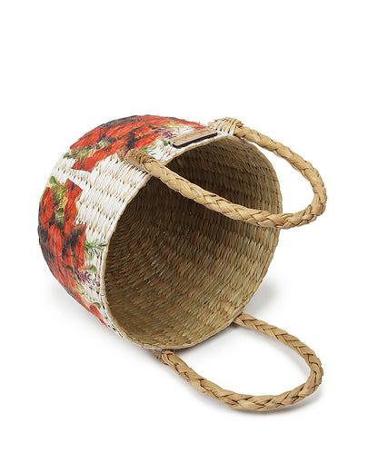 Seagrass Fruit Basket | Round Hamper Basket