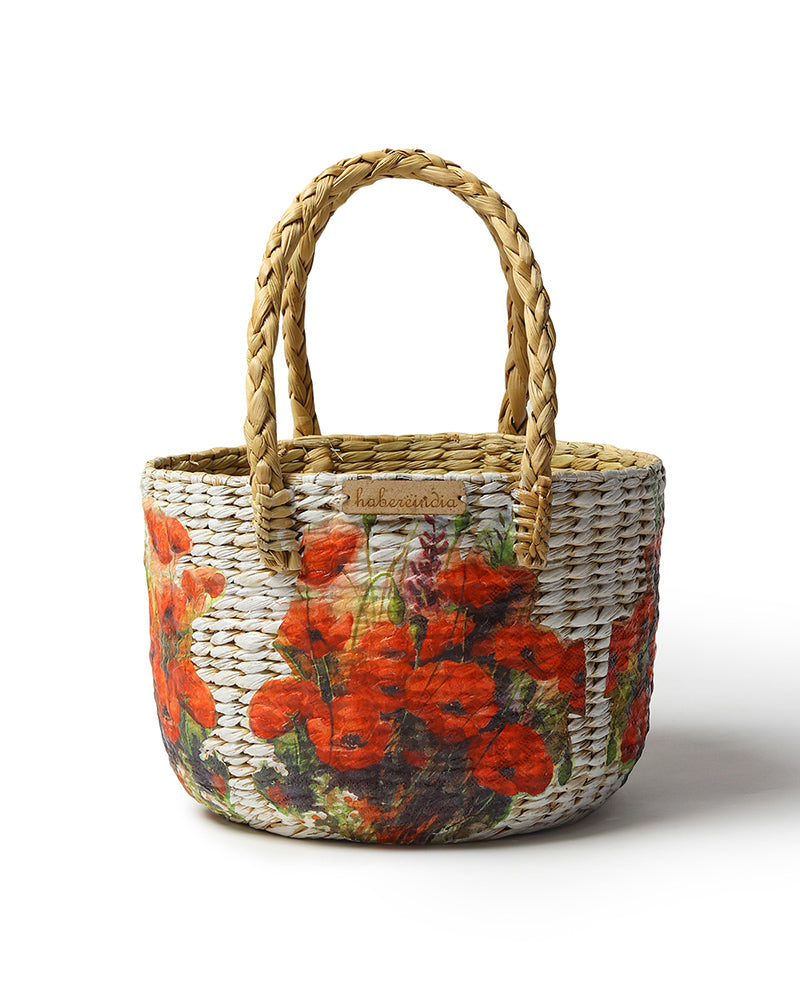 Seagrass Fruit Basket | Round Hamper Basket