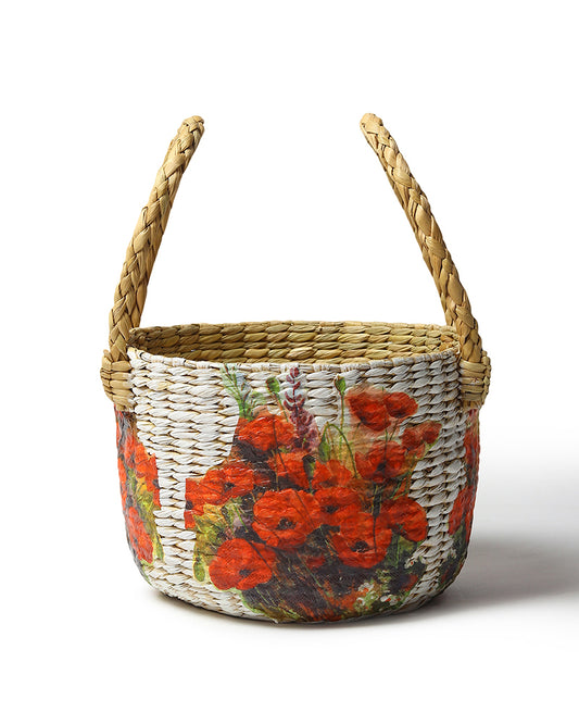 Seagrass Fruit Basket | Round Hamper Basket