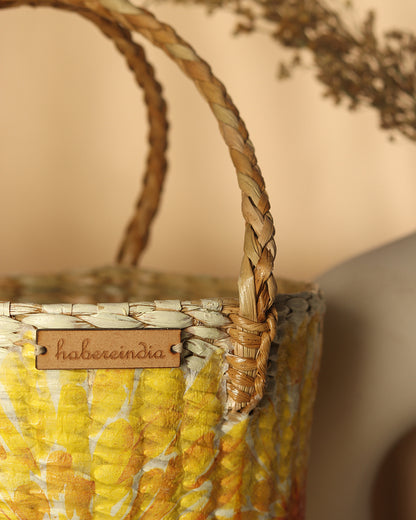 Seagrass Fruit Basket | Round Hamper Basket