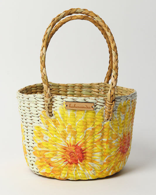 Seagrass Fruit Basket | Round Hamper Basket