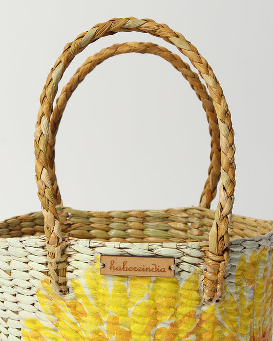 Seagrass Fruit Basket | Round Hamper Basket