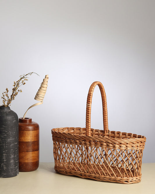 Wicker Hamper Basket | Jali Fruit Basket