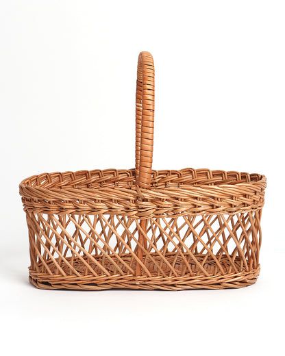 Wicker Hamper Basket | Jali Fruit Basket