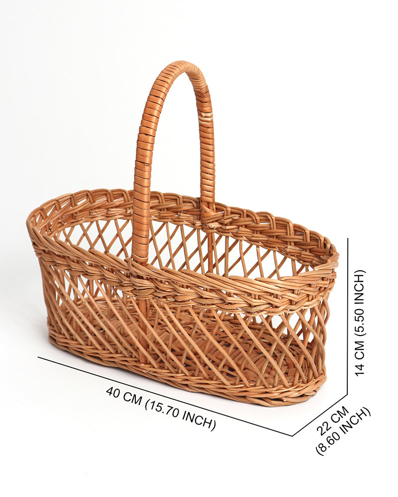 Wicker Hamper Basket | Jali Fruit Basket