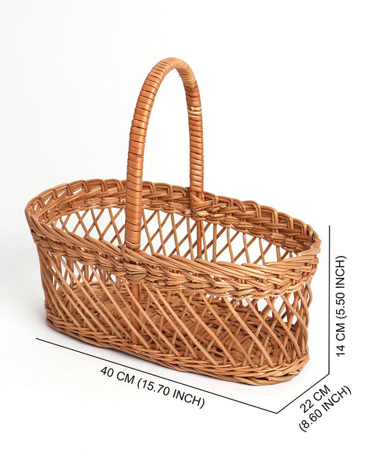 Wicker Hamper Basket | Jali Fruit Basket