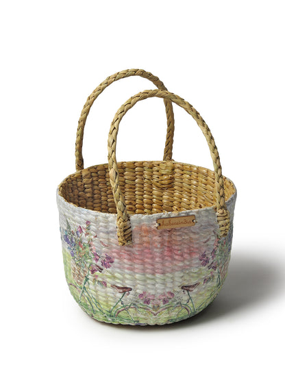 Seagrass Fruit Basket | Round Hamper Basket