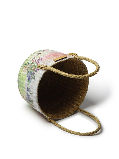 Seagrass Fruit Basket | Round Hamper Basket