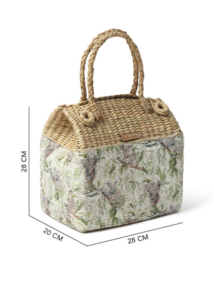 Seagrass Picnic Basket | Tiffin Basket Bag |Travel Basket