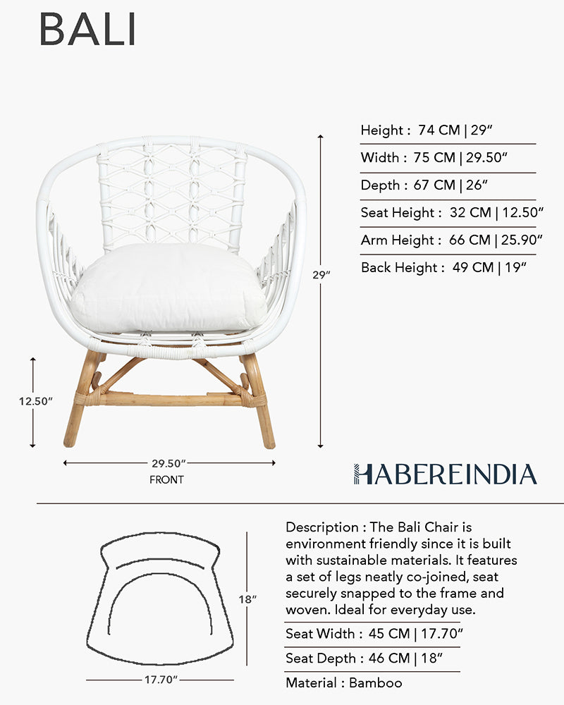 Bali Accent Bamboo Chair | Rattan Chair | Cane Furniture