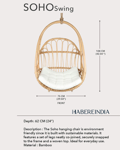 Soho Bamboo Swing | Rattan Swing | Cane Furniture