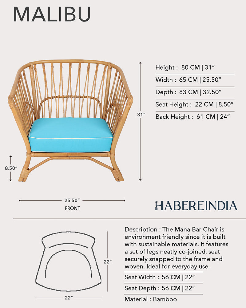 Malibu Chair with Table | Rattan Garden Furniture Set | Cane Outdoor Table Chair Set | Coffee Table Set