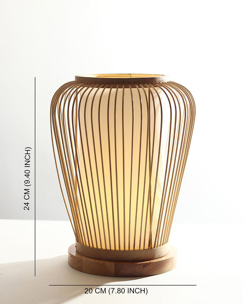 Bamboo Lamp | Cane Tabletop Lamp