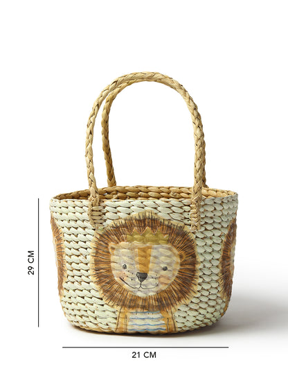 Round Hamper Basket | Seagrass Fruit Basket