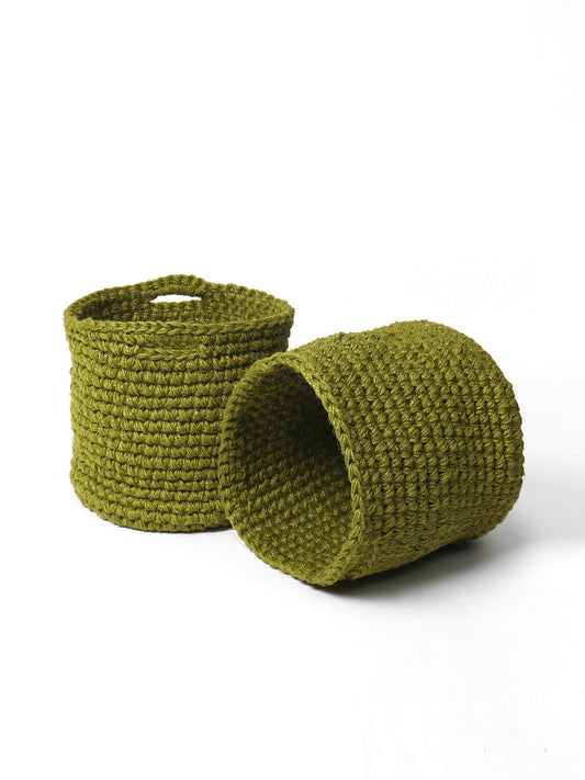 Jute Crochet Storage Basket